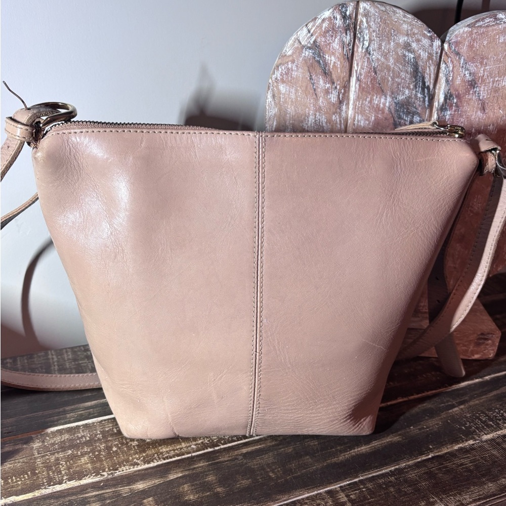 Vintage Hunt Club Beige Leather Shoulderbag Retro Traditional Chic Purse Handbag - Picture 2 of 6